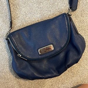 Marc Jacobs Leather Blue Crossbody Purse Bag